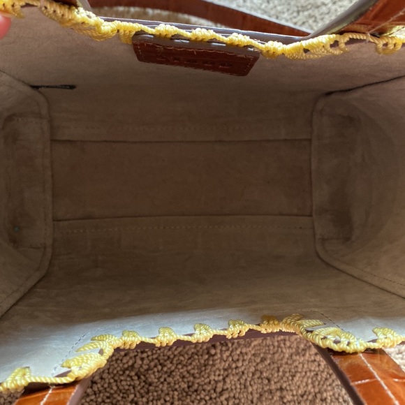 Staud Shirley Croc Crochet Edge Bag. Comes with matching pouch! - Picture 8 of 15